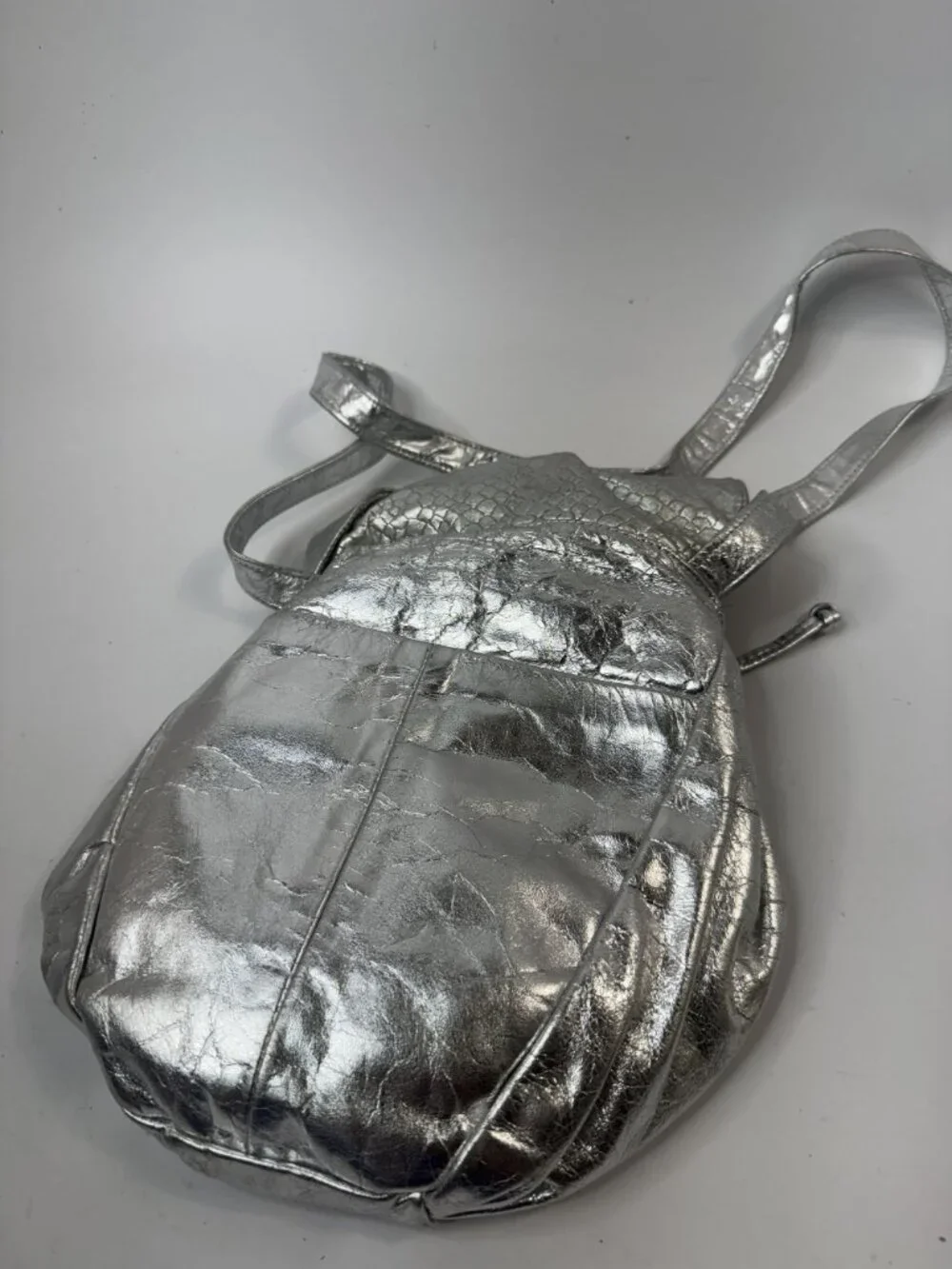 L.J. Simone metallic silver